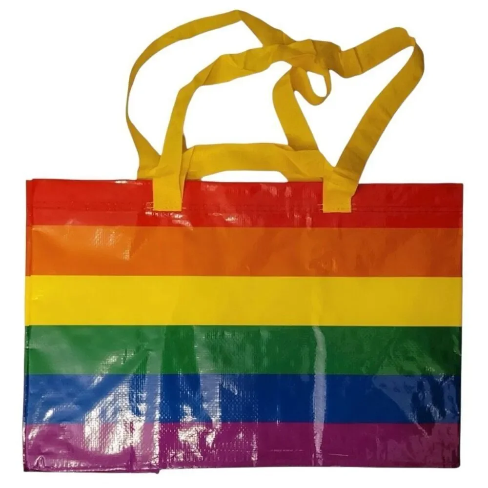 IKEA STORSTOMMA Rainbow Pride Large Shopping Bag – 2401 oz, New with Tags